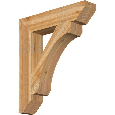Ekena Millwork Legacy Slat Rough Sawn Bracket, Western Red Cedar, 6"W x 30"D x 34"H BKT06X30X34LEC06RWR
